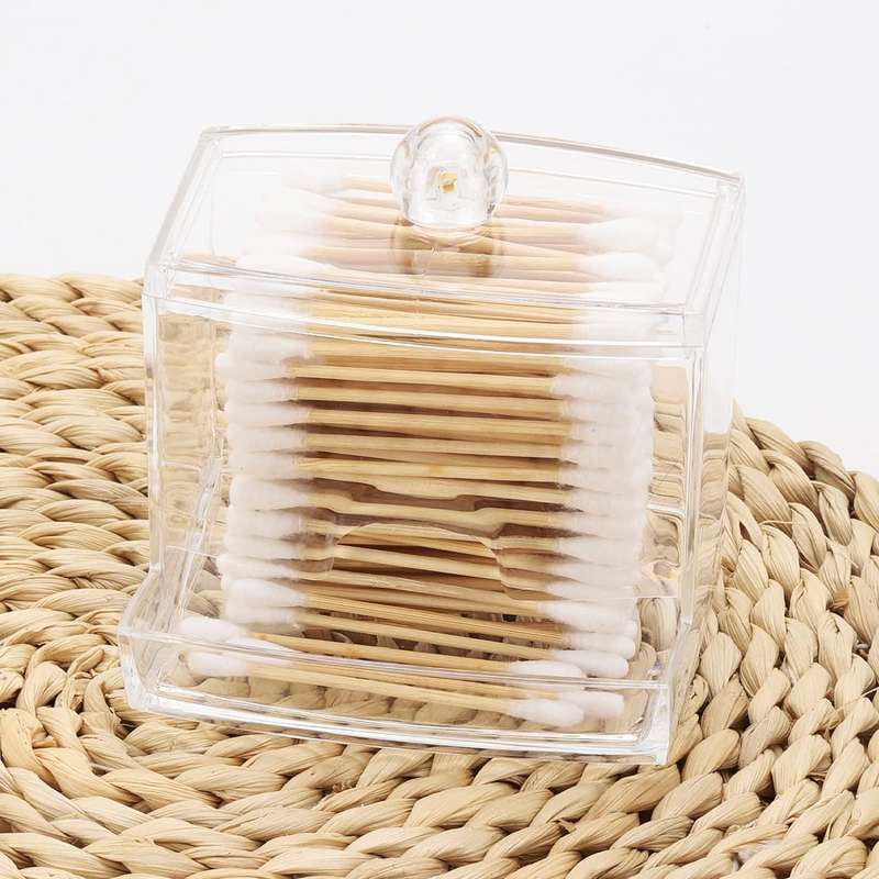 Clear Earbud Cotton Swab Organiser