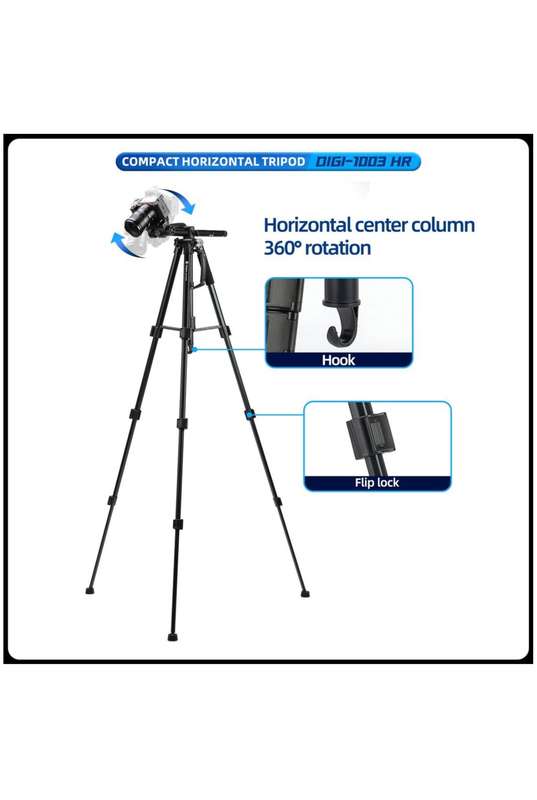 Fotopro Compact Versatile Horizontal Tripod / Monopod Stand - DIGI-1003 HR