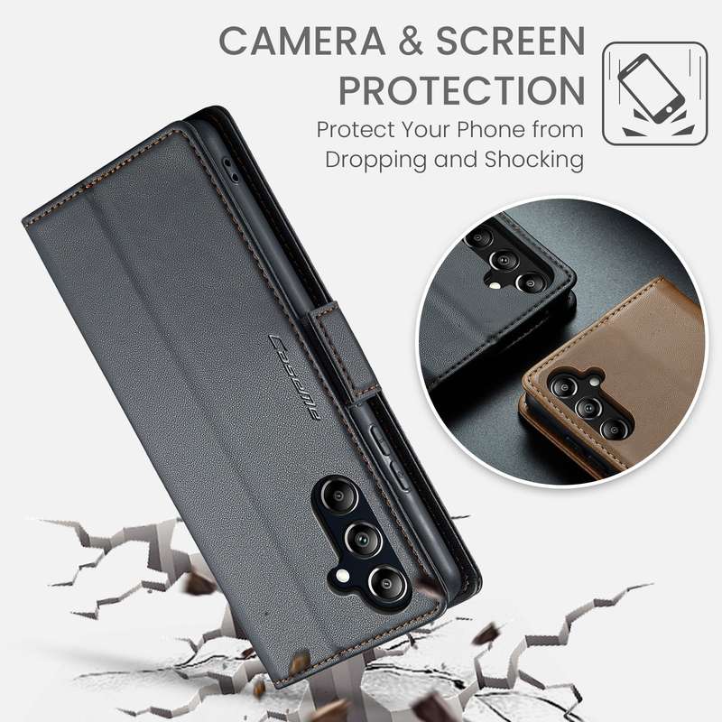 Retro Flip Leather Wallet Cover for Samsung Galaxy A16