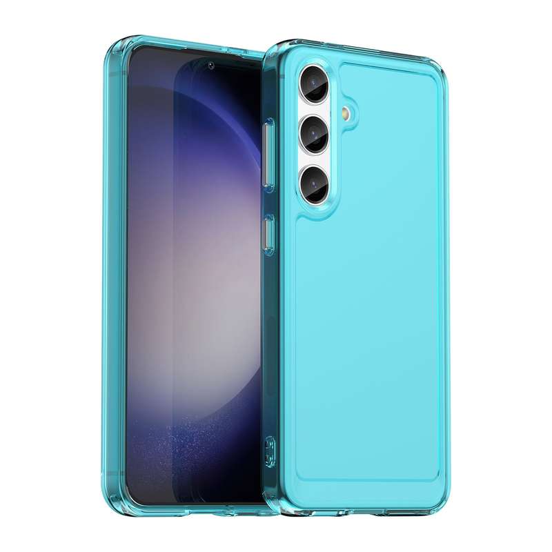 Clear Cover for Samsung Galaxy S24 - Shockproof Candy Series Cover