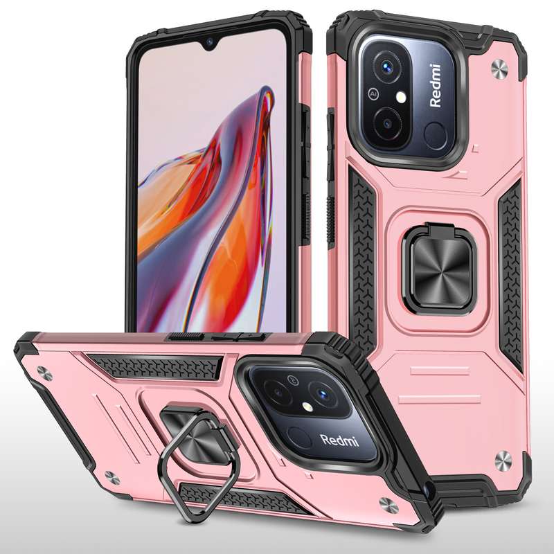 Redmi 12C Shockproof Kemeng Armor Kickstand Cover