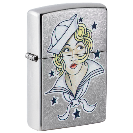 Zippo - Sailor Girl Tattoo Design