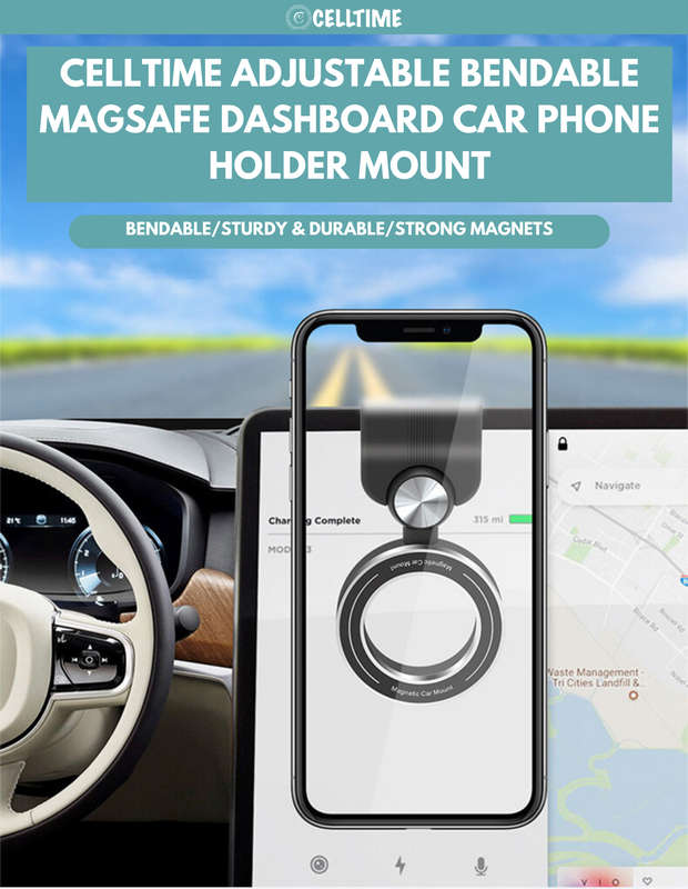 CellTime Bendable MagSafe Dashboard Car Phone Holder Mount