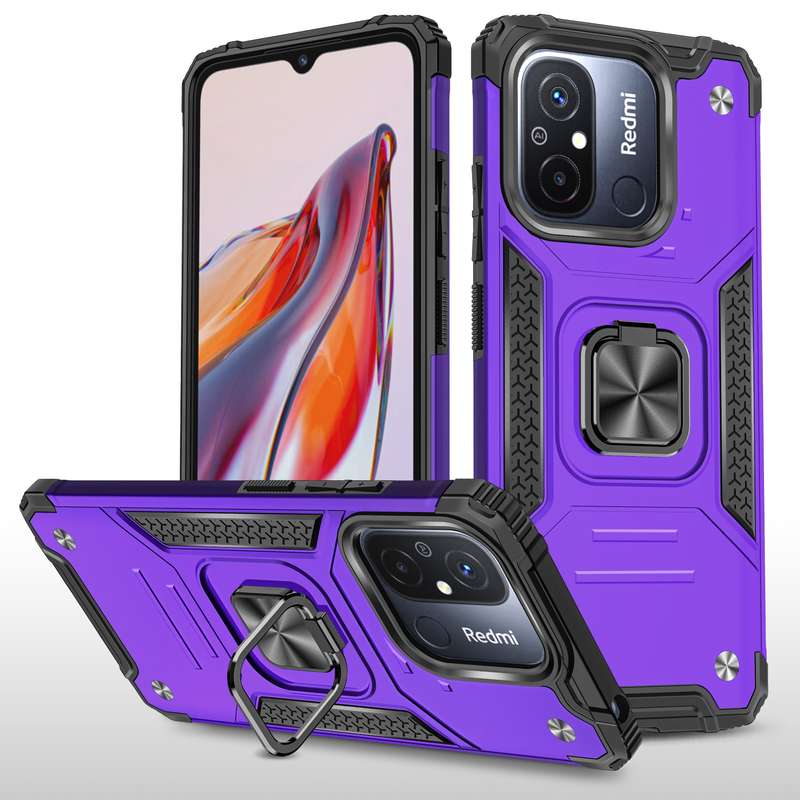 Redmi 12C Shockproof Kemeng Armor Kickstand Cover