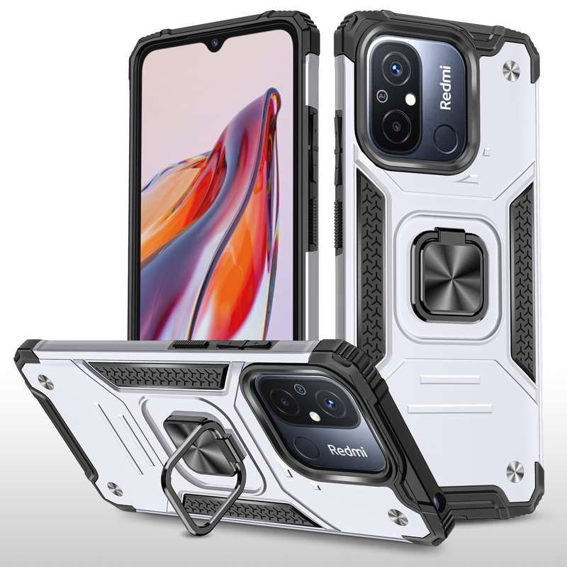 Redmi 12C Shockproof Kemeng Armor Kickstand Cover