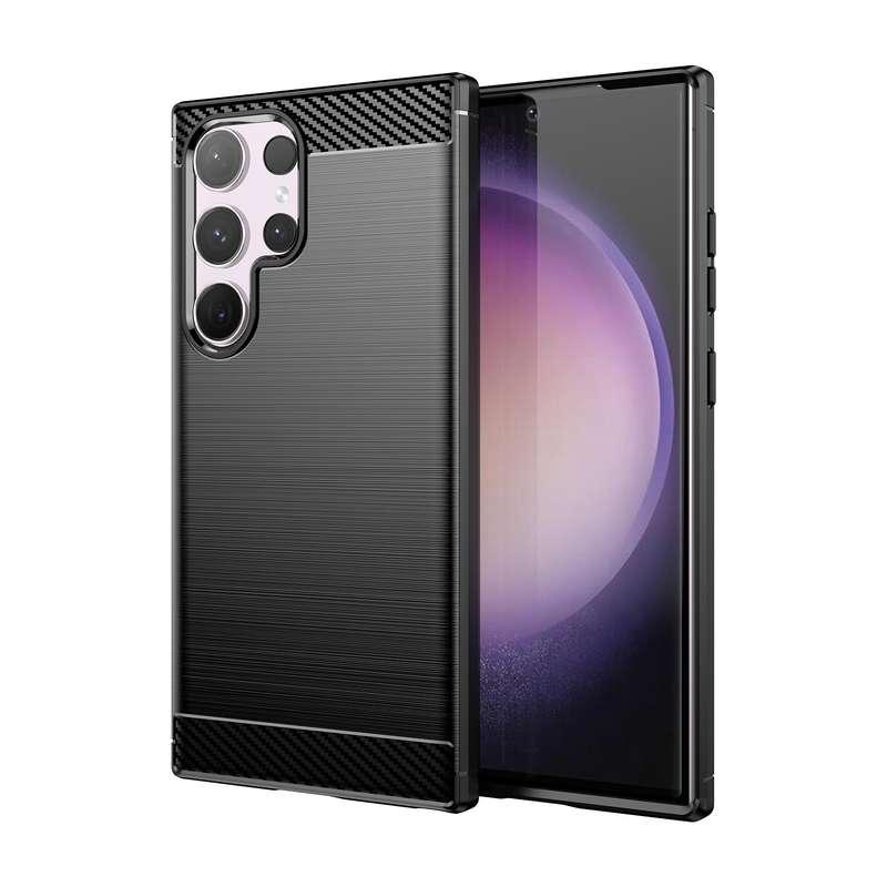 Carbon Fiber Design Case for Samsung Galaxy S24 Ultra Shockproof Cover