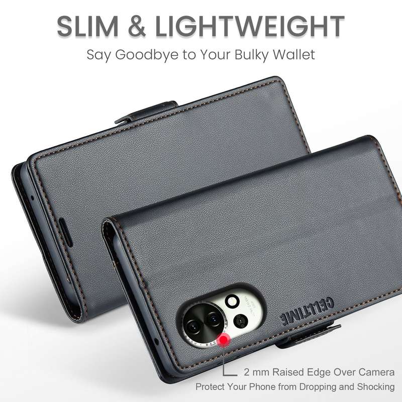 Retro Flip Leather Wallet Cover for Huawei Nova 13
