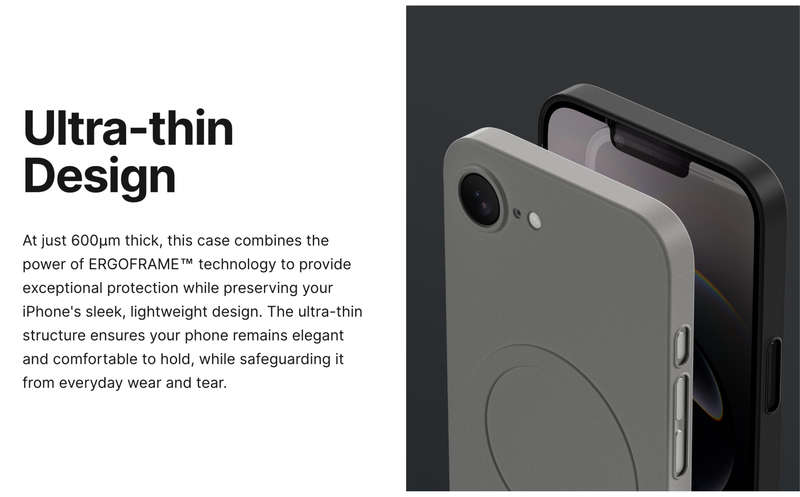 AMAZINGTHING Minimal Air Mag Case for iPhone 16e Cover