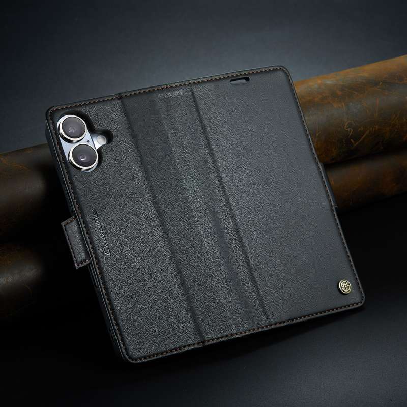 Retro Flip Leather Wallet Cover for iPhone 16 / 16 Plus