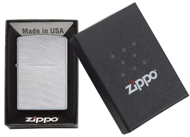 Zippo Lighter - Reg Chrome Arch Lighter