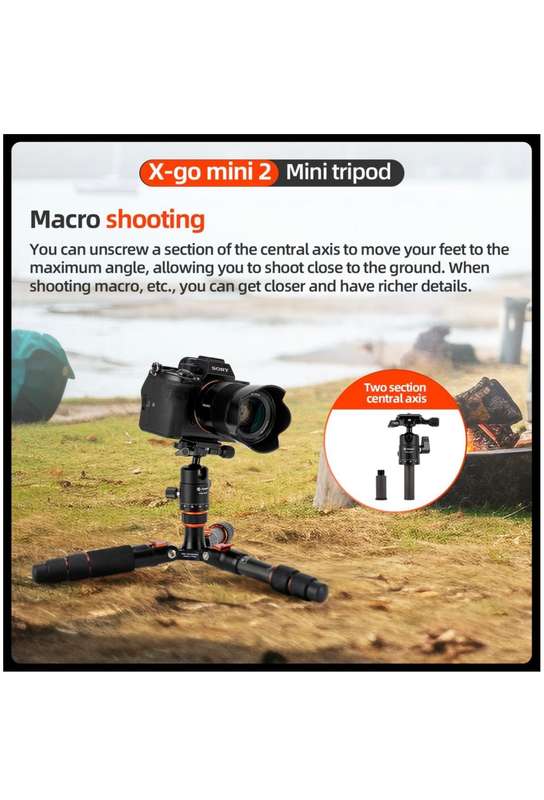 Fotopro Portable Lightweight Mini Tripod Stand - X-Go Mini 2+42QP