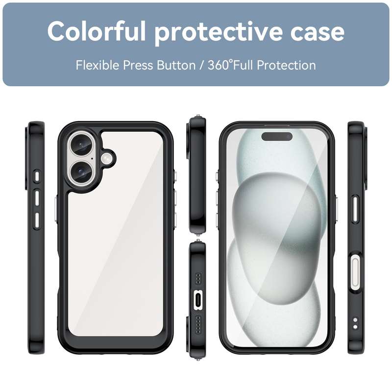 Candy Clear Case for iPhone 16 Shockproof Cover