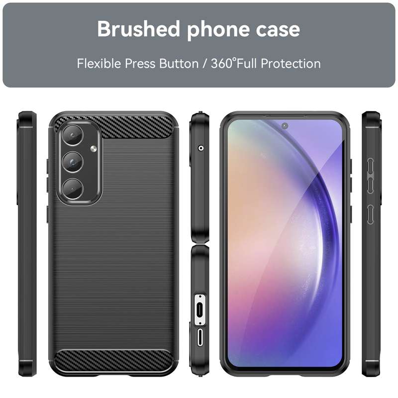 Carbon Fiber Design Case for Samsung Galaxy A55 Shockproof Cover