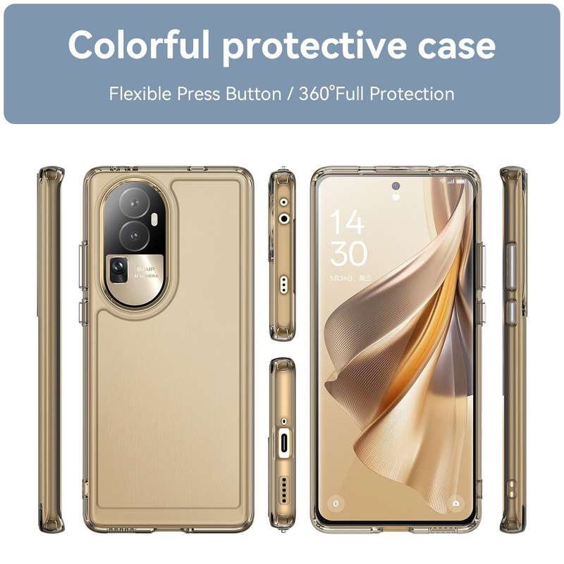 Oppo Reno10 Pro Plus Clear Cover - Shockproof Candy Series