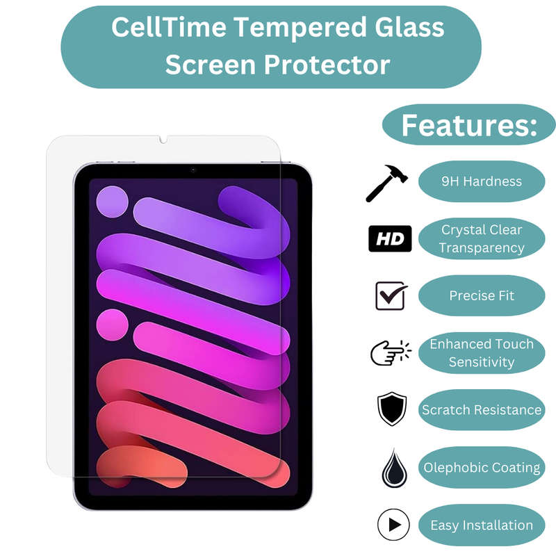 iPad Mini 7 (8.3") (A17 Pro) Tempered Glass Screen Guard