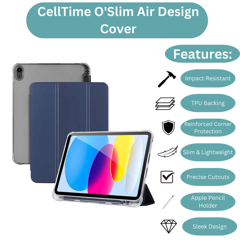 iPad Air 13" (M2) 2024 O'Slim Air Design Shockproof Cover