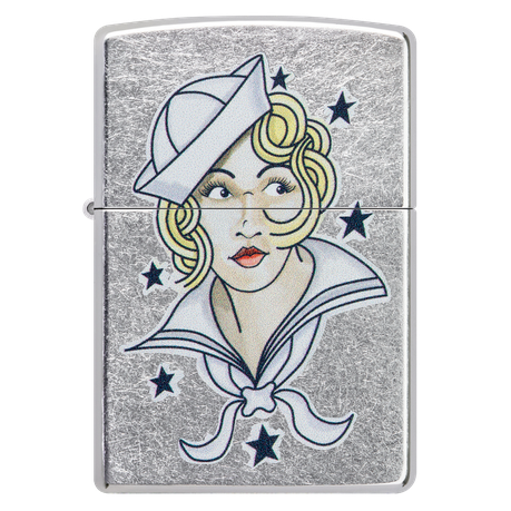 Zippo - Sailor Girl Tattoo Design