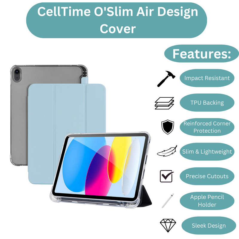 iPad Air 13" (M2) 2024 O'Slim Air Design Shockproof Cover