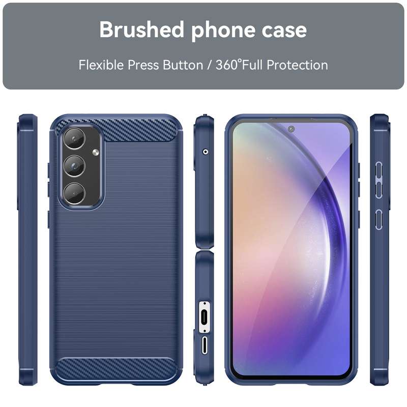 Carbon Fiber Design Case for Samsung Galaxy A55 Shockproof Cover