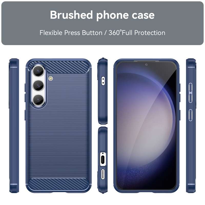 Carbon Fiber Design Case for Samsung Galaxy S24 Plus Case Shockproof Cover