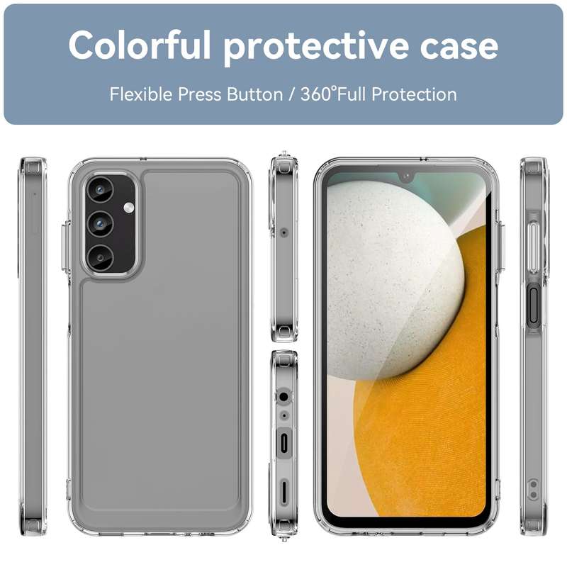 Clear Cover for Samsung Galaxy A15 - Shockproof Candy Series Cover