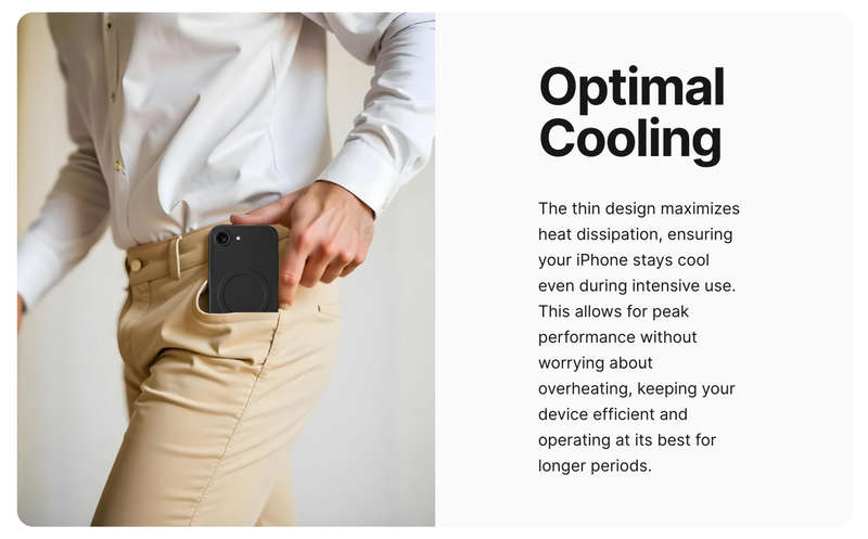 AMAZINGTHING Minimal Air Mag Case for iPhone 16e Cover