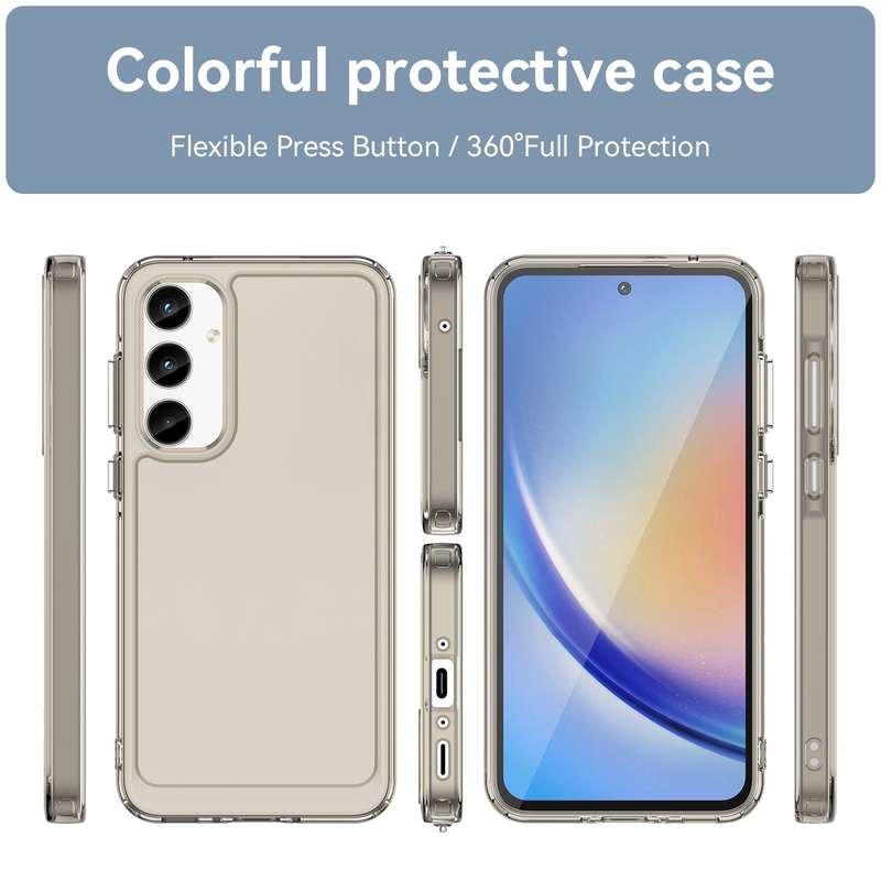 Clear Cover for Samsung Galaxy A35 - Shockproof Candy Series Cover