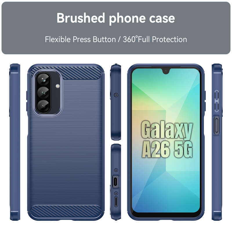Carbon Fiber Design Case for Galaxy A26 5G Shockproof Cover