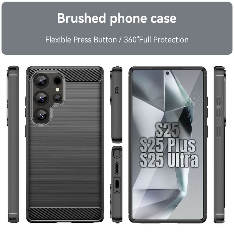 Carbon Fiber Design Case for Galaxy S25/S25 Plus/S25 Ultra Cover