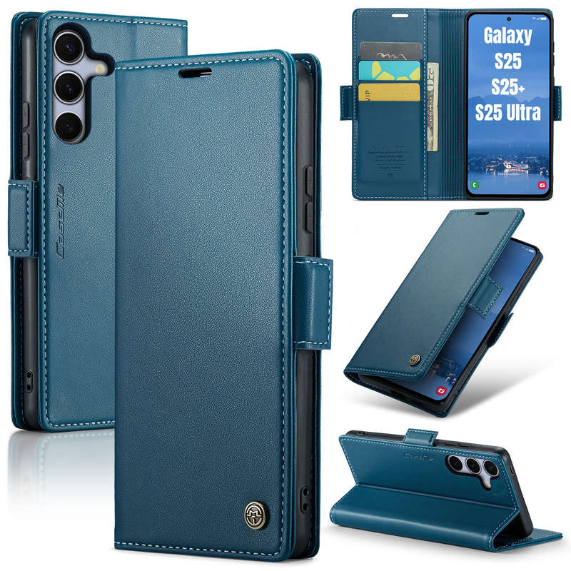 Retro Flip Leather Wallet Cover for Samsung Galaxy S25/S25 Plus/S25 Ultra