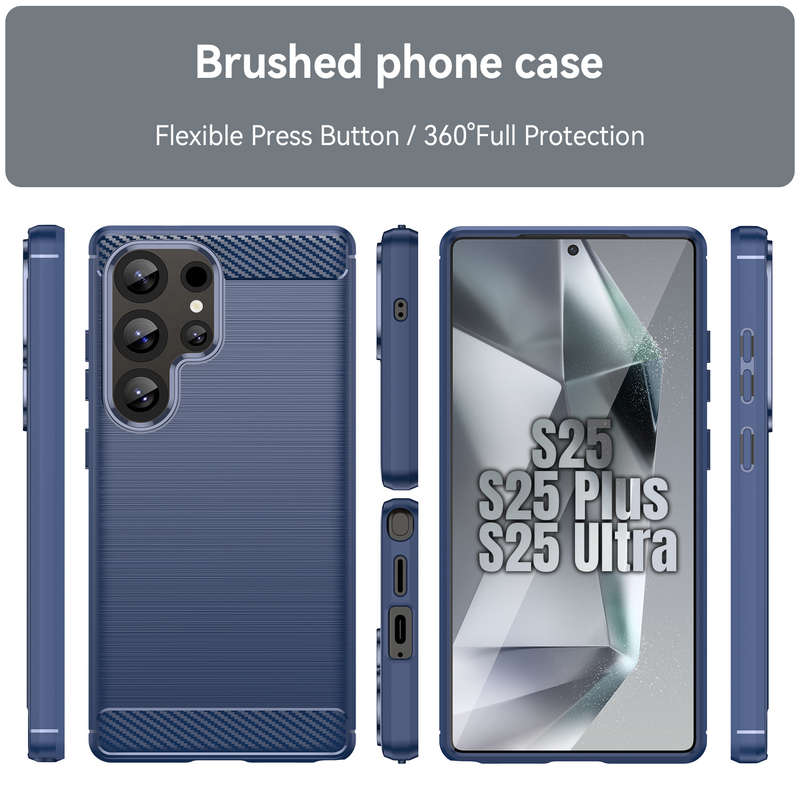 Carbon Fiber Design Case for Galaxy S25/S25 Plus/S25 Ultra Cover