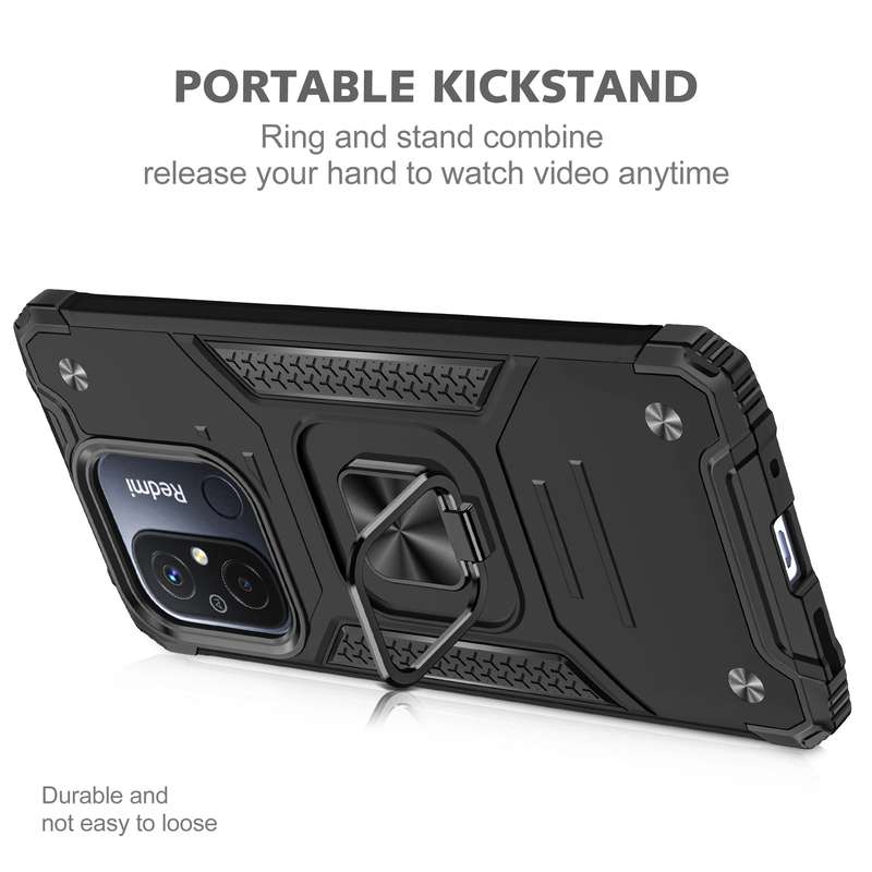 Redmi 12C Shockproof Kemeng Armor Kickstand Cover