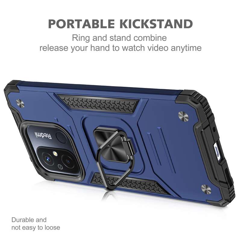 Redmi 12C Shockproof Kemeng Armor Kickstand Cover