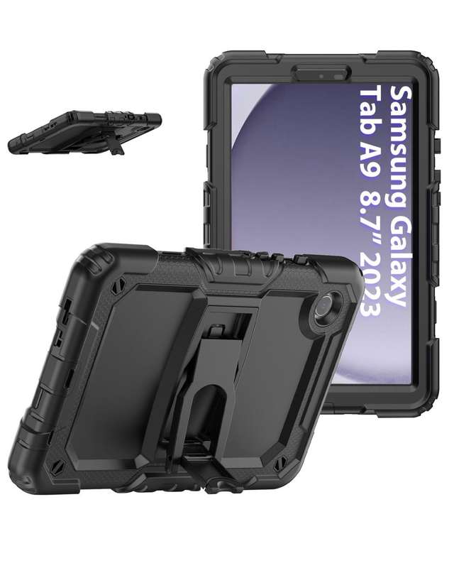 CellTime C-Stand Design Shockproof Rugged Cover for Galaxy Tab A9 (8.7") (SM-X110/SM-X115)
