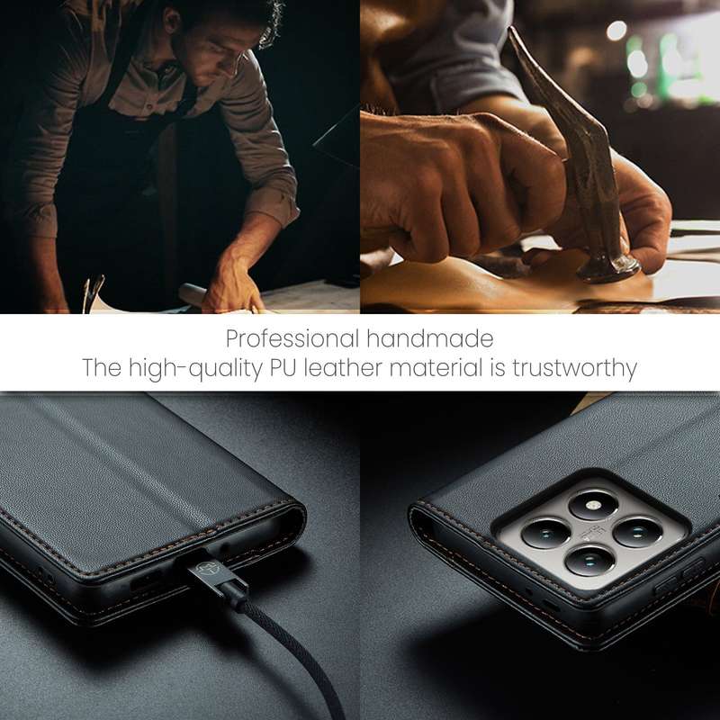 Retro Flip Leather Wallet Cover for Xiaomi 14T