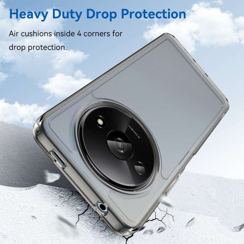 Redmi A3 Clear Case - Shockproof Candy Series Cover