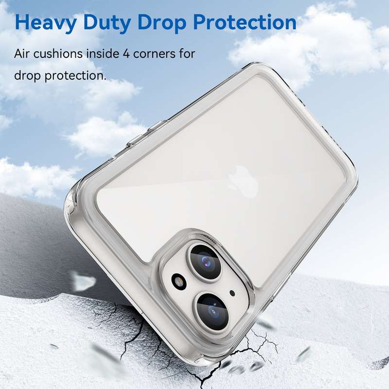 Candy Clear Cover for iPhone 15 Shockproof Case