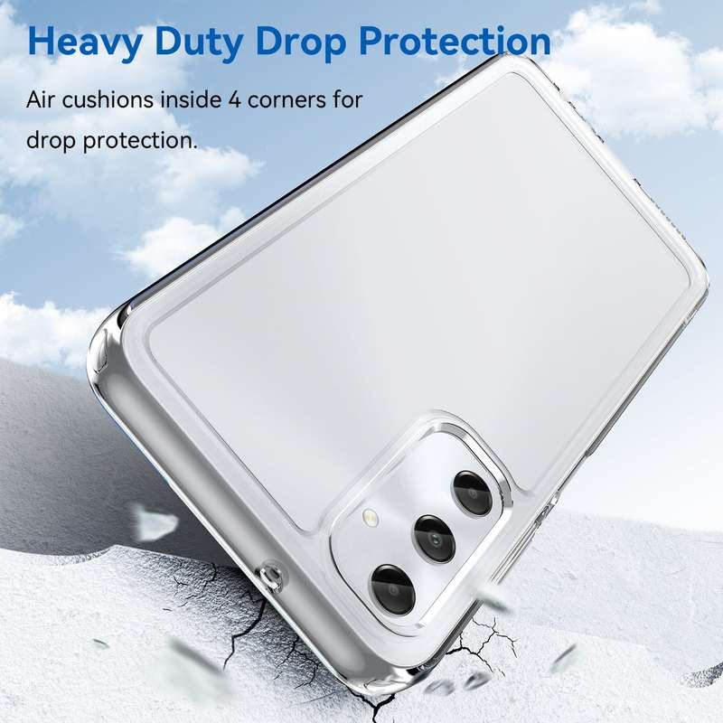 Clear Cover for Samsung Galaxy A05S - Shockproof Candy Series Cover