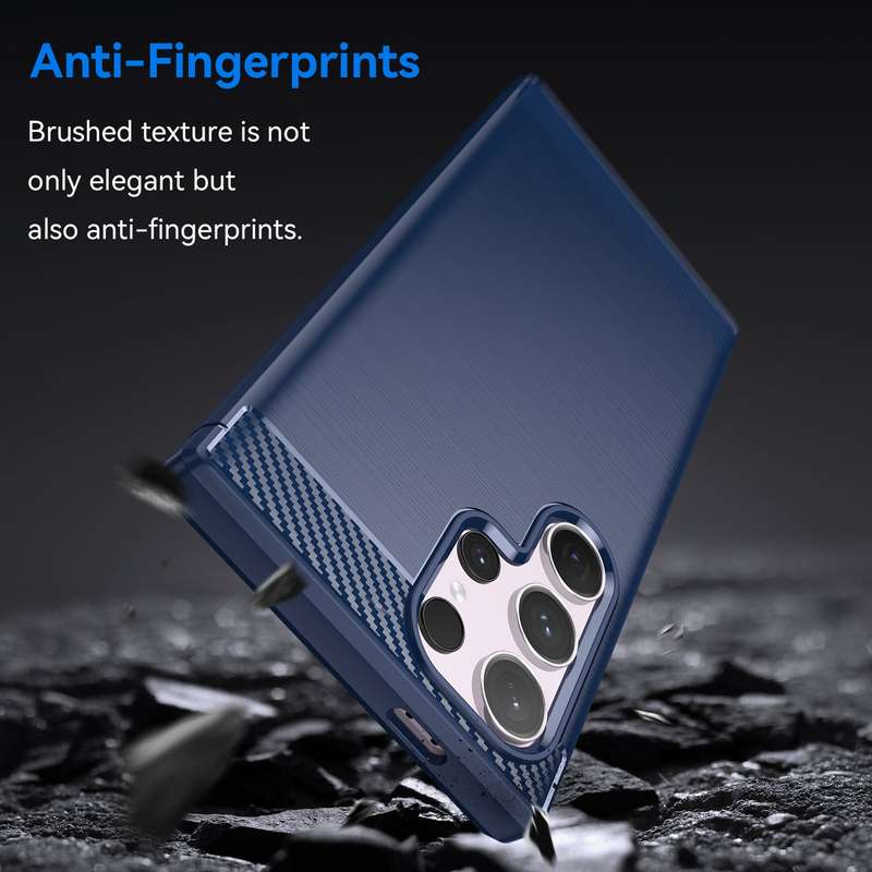 Carbon Fiber Design Case for Samsung Galaxy S24 Ultra Shockproof Cover