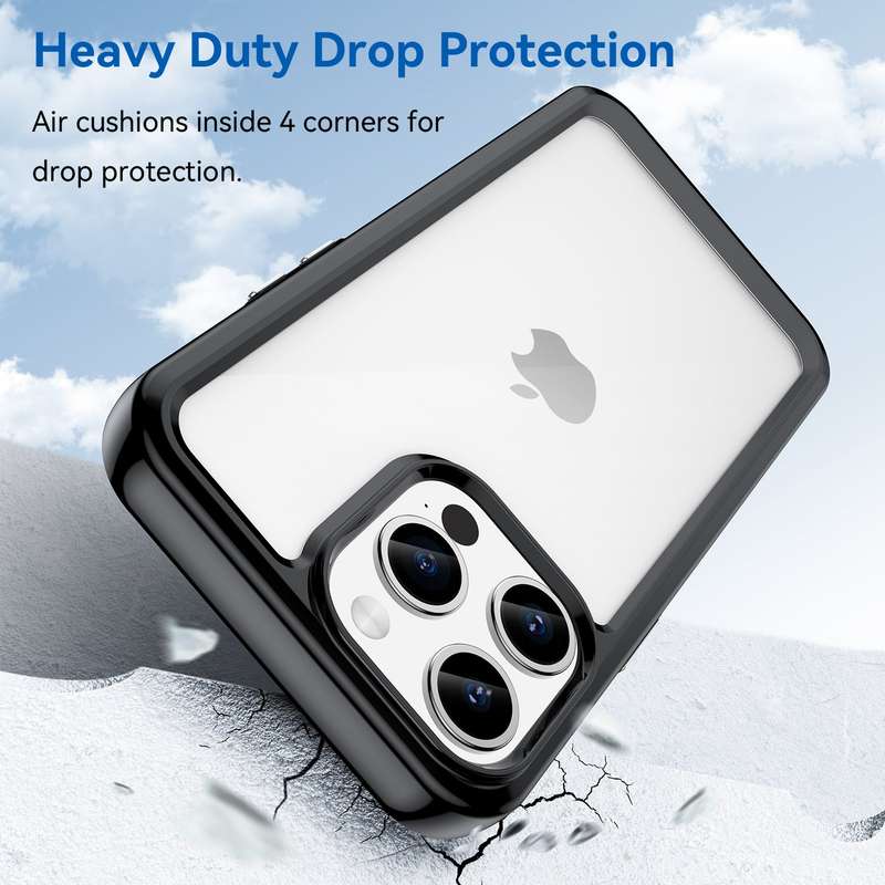 Candy Clear Cover for iPhone 15 Pro Max Shockproof Case