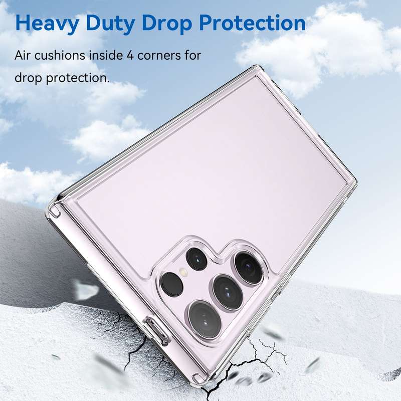 Clear Cover for Samsung Galaxy S24 Ultra - Shockproof Candy Series Cover