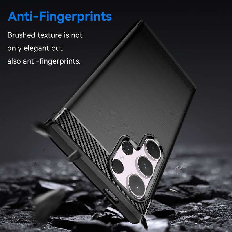 Carbon Fiber Design Case for Samsung Galaxy S24 Ultra Shockproof Cover