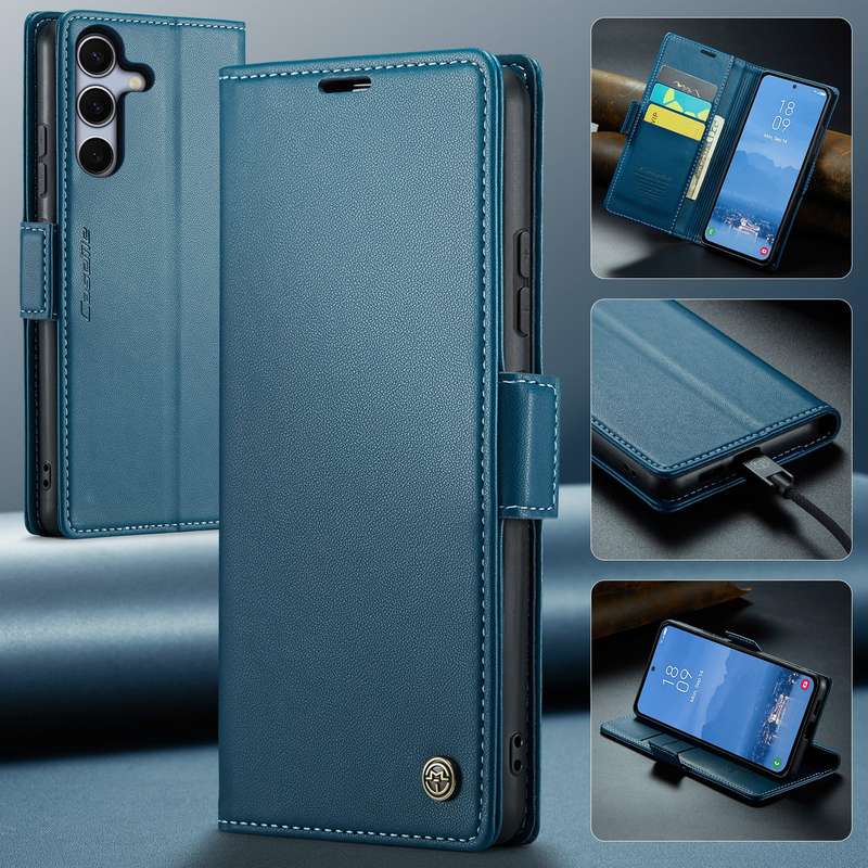 Retro Flip Leather Wallet Cover for Samsung Galaxy S25/S25 Plus/S25 Ultra