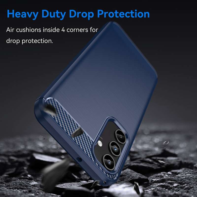 Carbon Fiber Design Case for Samsung Galaxy A15 Shockproof Cover
