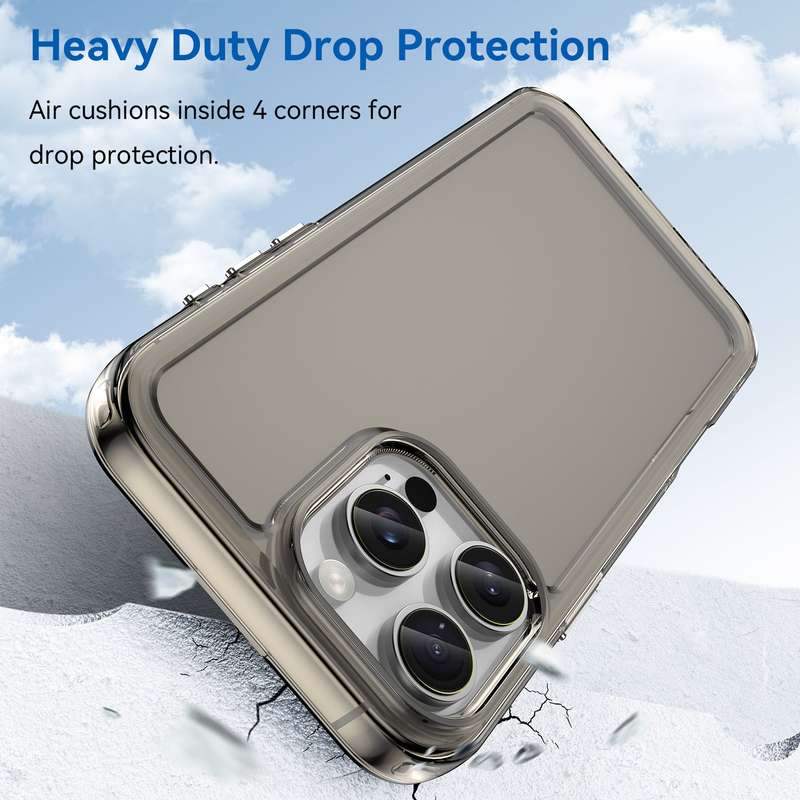 Clear Case for iPhone 16 Pro / 16 Pro Max - Shockproof Candy Series Cover