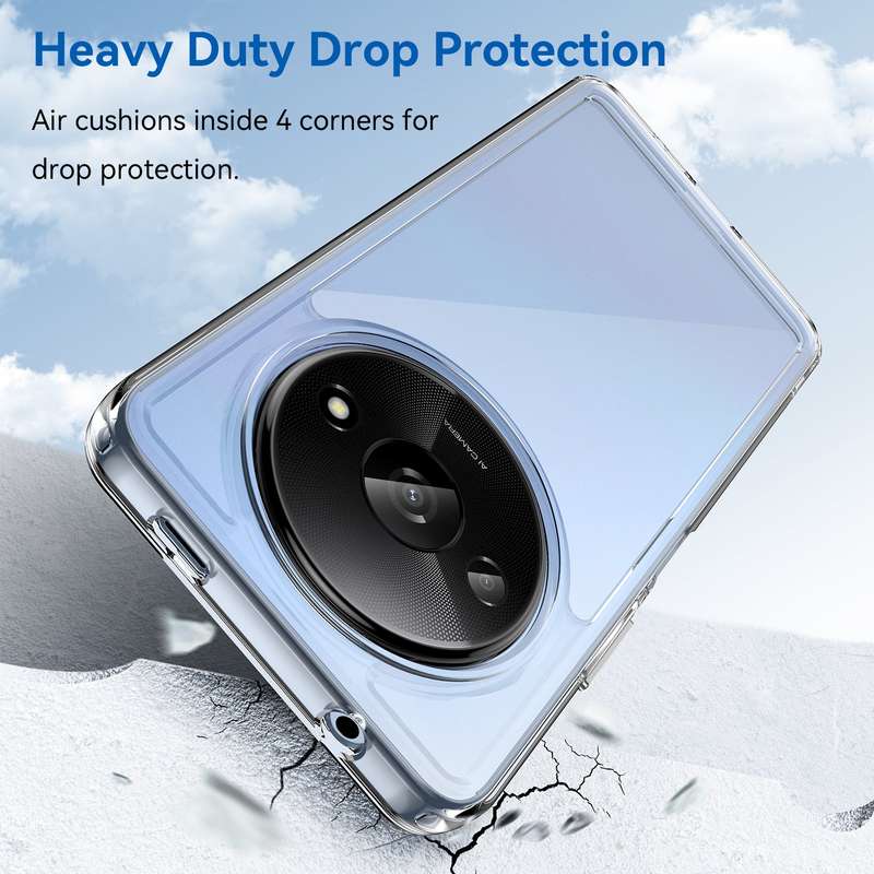 Redmi A3 Candy Clear Case Shockproof Cover