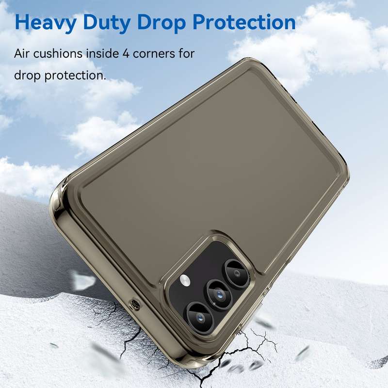 Clear Cover for Samsung Galaxy A15 - Shockproof Candy Series Cover