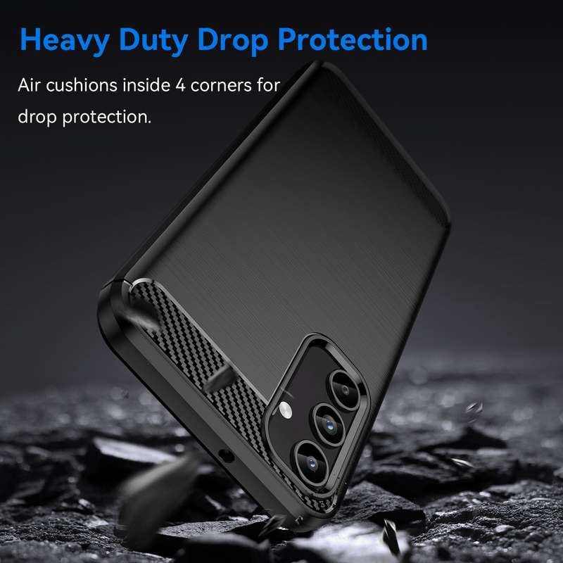 Carbon Fiber Design Case for Samsung Galaxy A15 Shockproof Cover