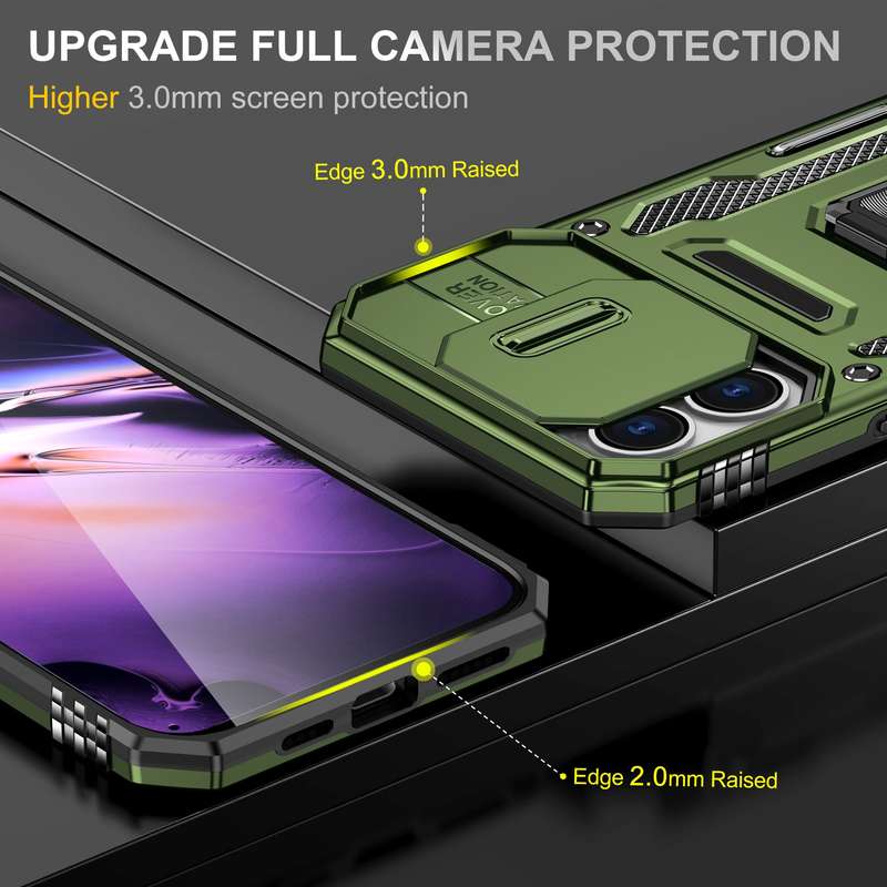 Kejiang Camshield Cover for iPhone 16 / 16 Plus Shockproof Case