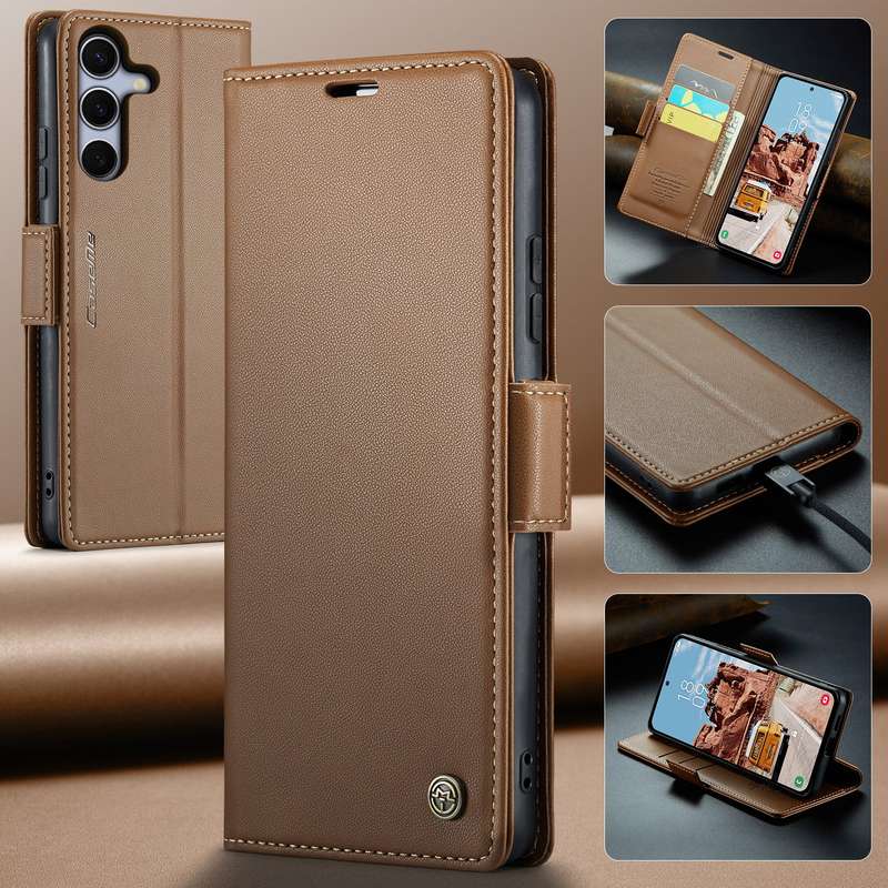 Retro Flip Leather Wallet Cover for Samsung Galaxy S25/S25 Plus/S25 Ultra